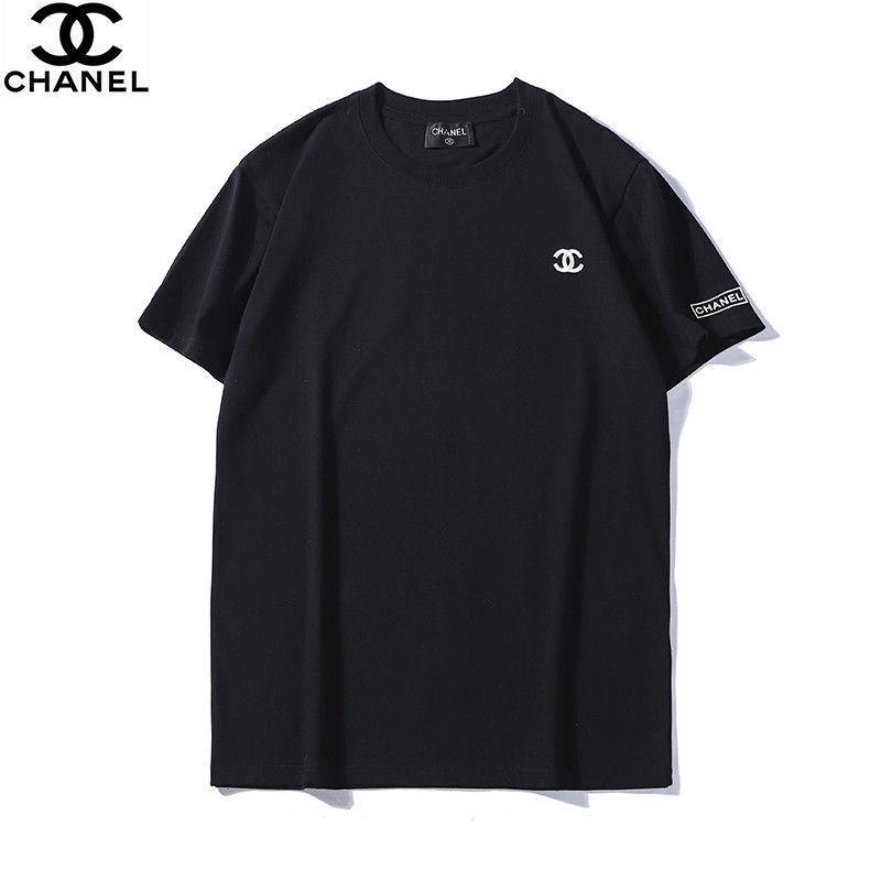 シャネル tシャツ 半袖 ブランド Tシャツ chanel風 刺繍ロゴ Tshirt 
