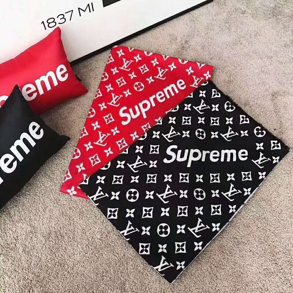 ペア マフラー ストール LV×SUPREME ルイ・ヴィトン×Supreme