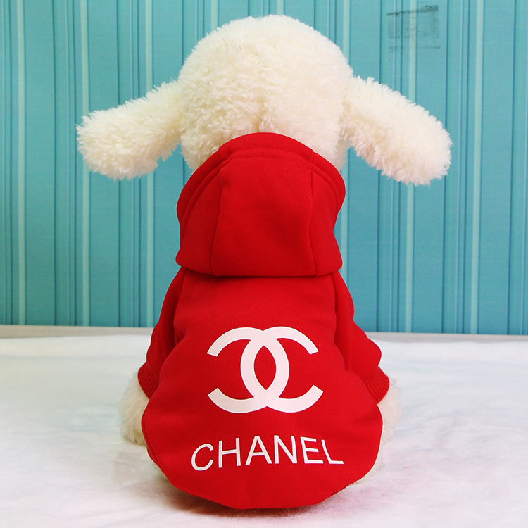 シャネル 犬服 ドッグ ウェア chanel風 パロディブランド コピー ペット用品 犬アクセサリー パーカー 秋冬春 高級 シャネリー