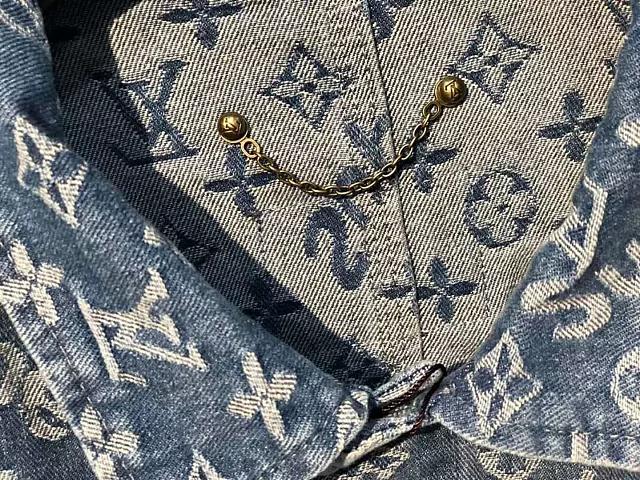 シュプリームx LV(ルイヴィトン) コラボ デニムジャケット 秋冬 シュプリームx LV(ルイヴィトン) コラボ デニムジャケット 秋冬