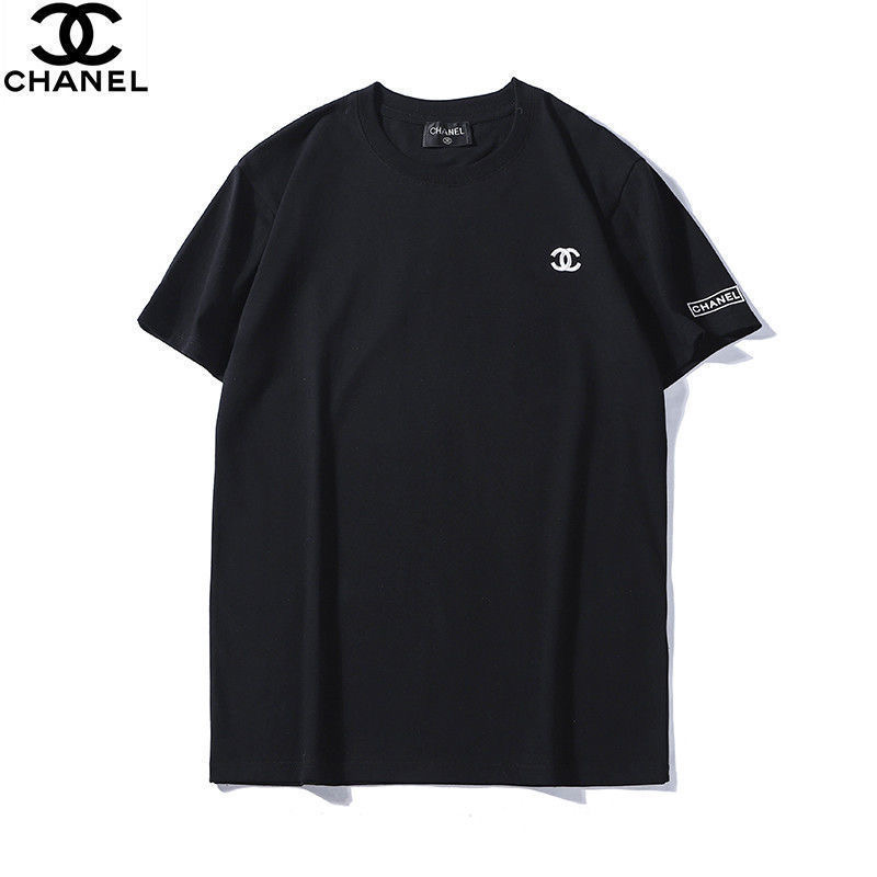 シャネル tシャツ 半袖 ブランド Tシャツ chanel風 刺繍ロゴ Tshirt