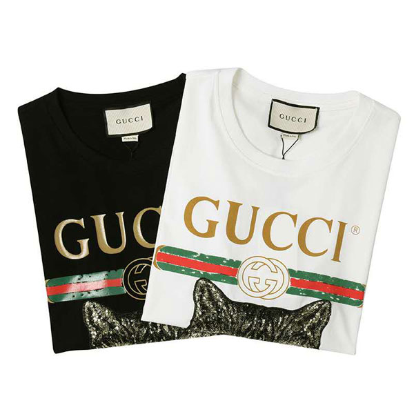 GUCCI tシャツ 半袖 グッチ Tシャツ コピー ブラント 短袖 メンズ レディース ｔシャツ セレプ愛用 トップス カジュアルウェア 春夏 激安