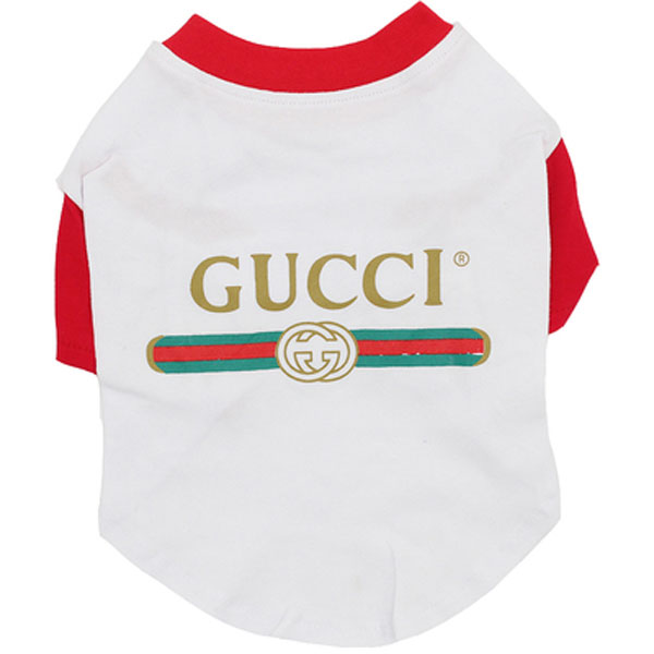 グッチ 犬服 ドッグウェア 犬用Tシャツ ブラント ペット服 GUCCI グッチ 犬服 ドッグウェア 犬用Tシャツ ブラント ペット服 GUCCI