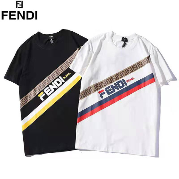 19ss フェンディ 半袖 Tシャツ ブラント tシャツ コピー FENDI Tシャツ