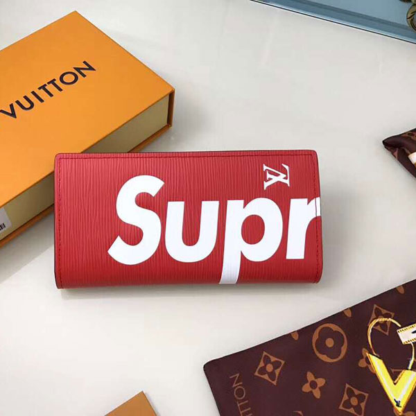 LouisVuitton supremeコラボ長財布-