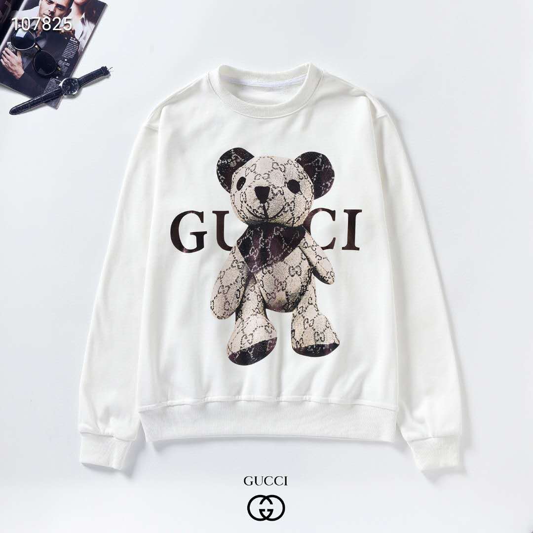 グッチ スウェット トレーナー ゆったり メンズ レディース GUCCI トレーナー ドロップショルダー 丸首 無地 シンプル カジュアル 春秋冬 長袖