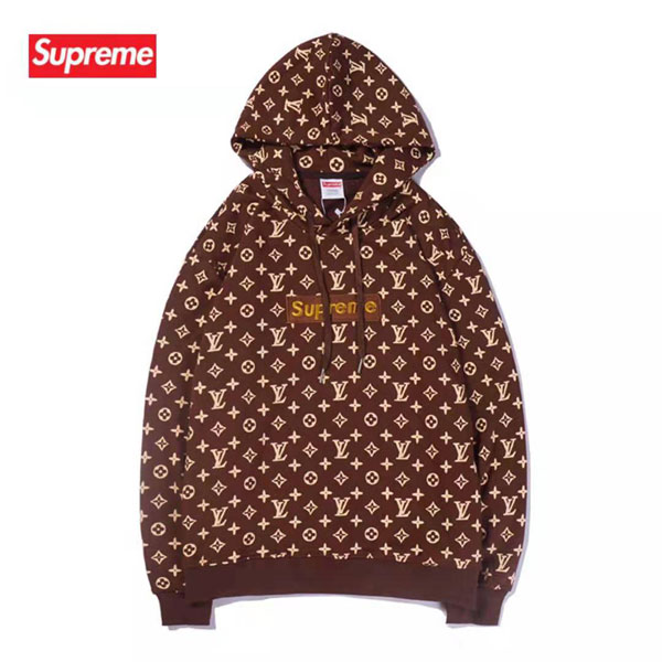 supreme ボックスロゴパーカー　XXL ブラウントップス