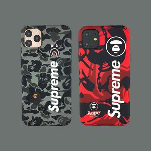 シュプリーム エーエイプコラボ iPhone 11/11 pro maxケース カッコイイ supreme iphone 11 pro/xr/xs  maxカバー 個性 ブラント アイフォンX/XSケース 送料無料