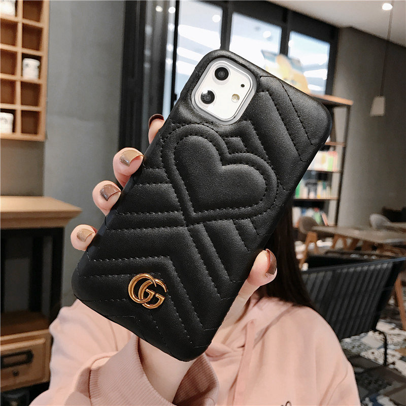 GUCCI iPhone 11/11Pro Maxケース ブラント グッチ ハート iPhone SE 