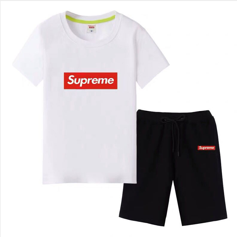 シュプリーム 子供服 上下セット 親子服 Supremeキッズ服 Tシャツ