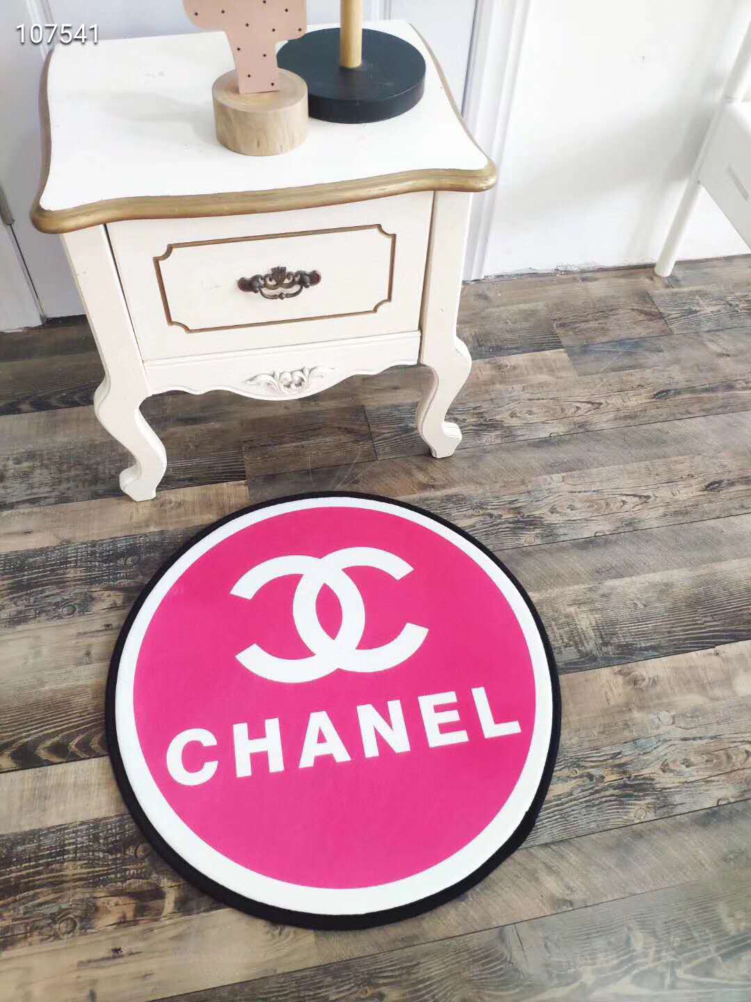 シャネル カーペット 円形 オシャレ CHANEL 玄関マット ラグ