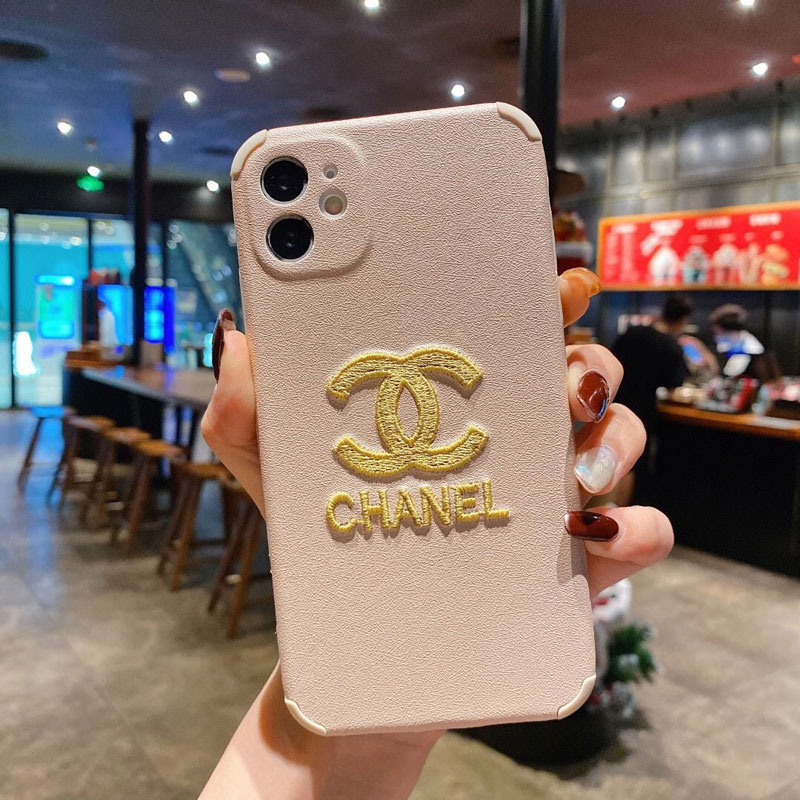 シャネル ルイヴィトン iPhone12/12pro maxケース 刺繍ロゴ CHANEL 