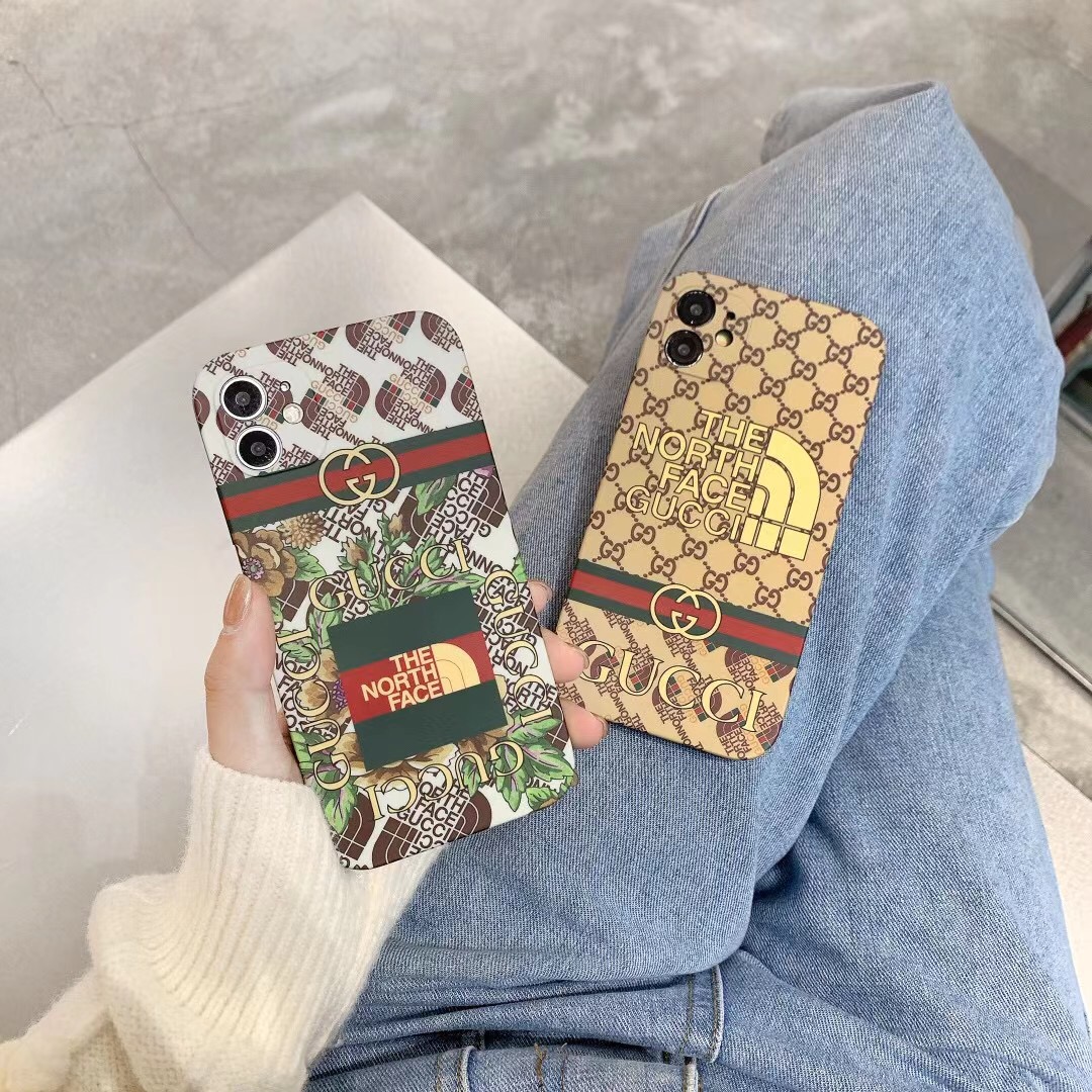 グッチ ノースフェイスコラボ iPhone12/12pro/12pro maxケース GUCCI