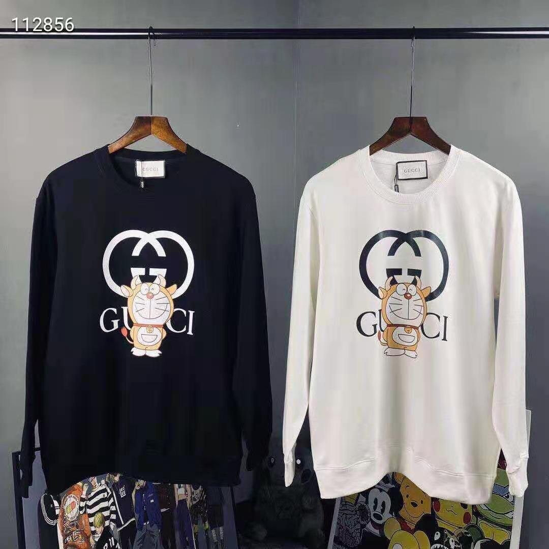 グッチ ドラえもんコラボ トレーナー 長袖Tシャツ ユニセックス GUCCI Doraemon スウェット パーカー プルオーバー ペアルック