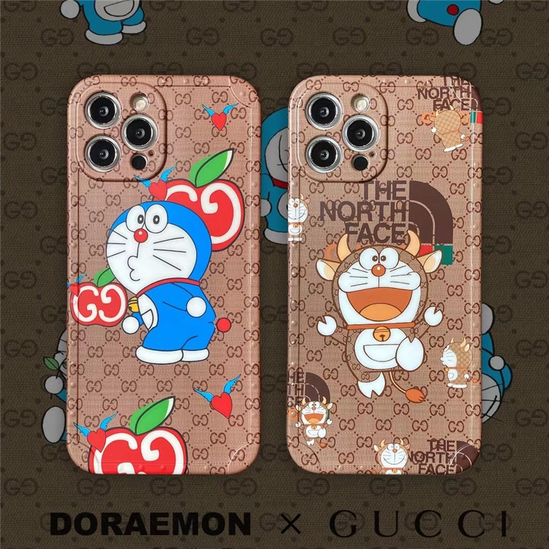 グッチ 牛ドラえもん アイフォン12プロケース Doraemon Gucci コラボ