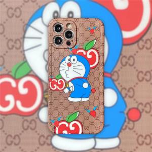 グッチ 牛ドラえもん アイフォン12プロケース Doraemon Gucci