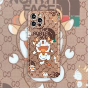 グッチ 牛ドラえもん アイフォン12プロケース Doraemon Gucci