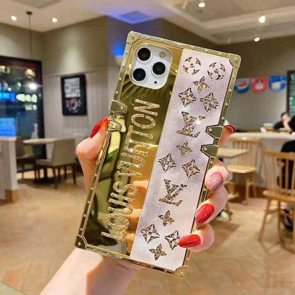 ファッションアイテム人気ランキング キラキラ ルイヴィトン ラインストーン iPhone12/12プロケース iPhoneアクセサリー