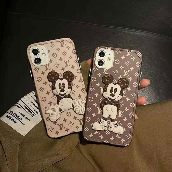 可愛い ルイヴィトン ミッキー iPhone13/13 Pro/12sケース 3D