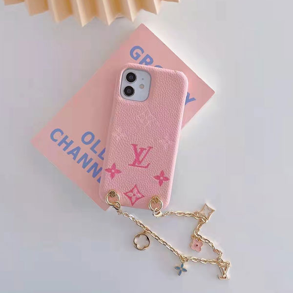 Louis Vuitton iPhoneケース チェーン付き　13pro LOUIS VUITTON】アイフォンケース iPhone 13Pro ルイヴィトン