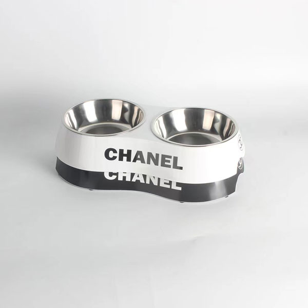 Chanel ペット用ボウル シャネル ブランド 小型 中型 犬 猫用