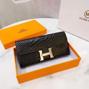 エルメス 長財布 スーパーコピー HERMES 財布 小銭入 レザー Hモチーフ ロングウォレット レディース