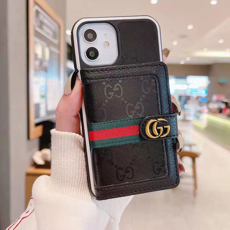 オシャレ グッチ iPhone16/15/13/13proケース カードポケット付き Gucci iPhone13 Pro Max/12携帯カバー  財布型