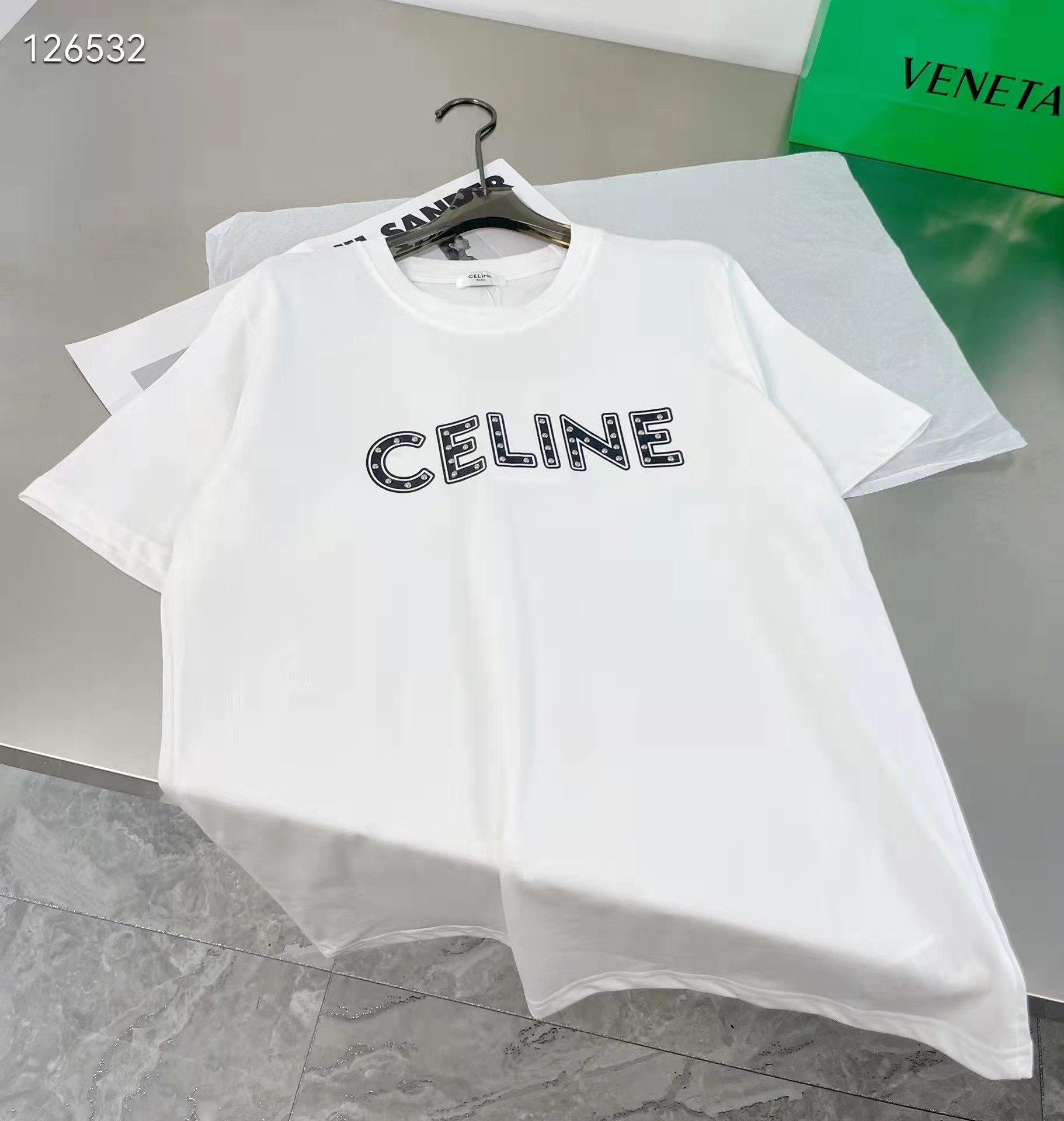 セリーヌ Tシャツ 半袖 男女兼用 ブランド tシャツ ペアルック CELINE