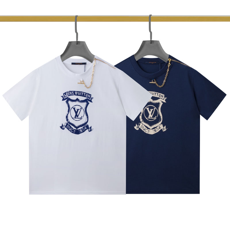 LOUIS VUITTON 半袖Tシャツ チェーン付き ロゴ-