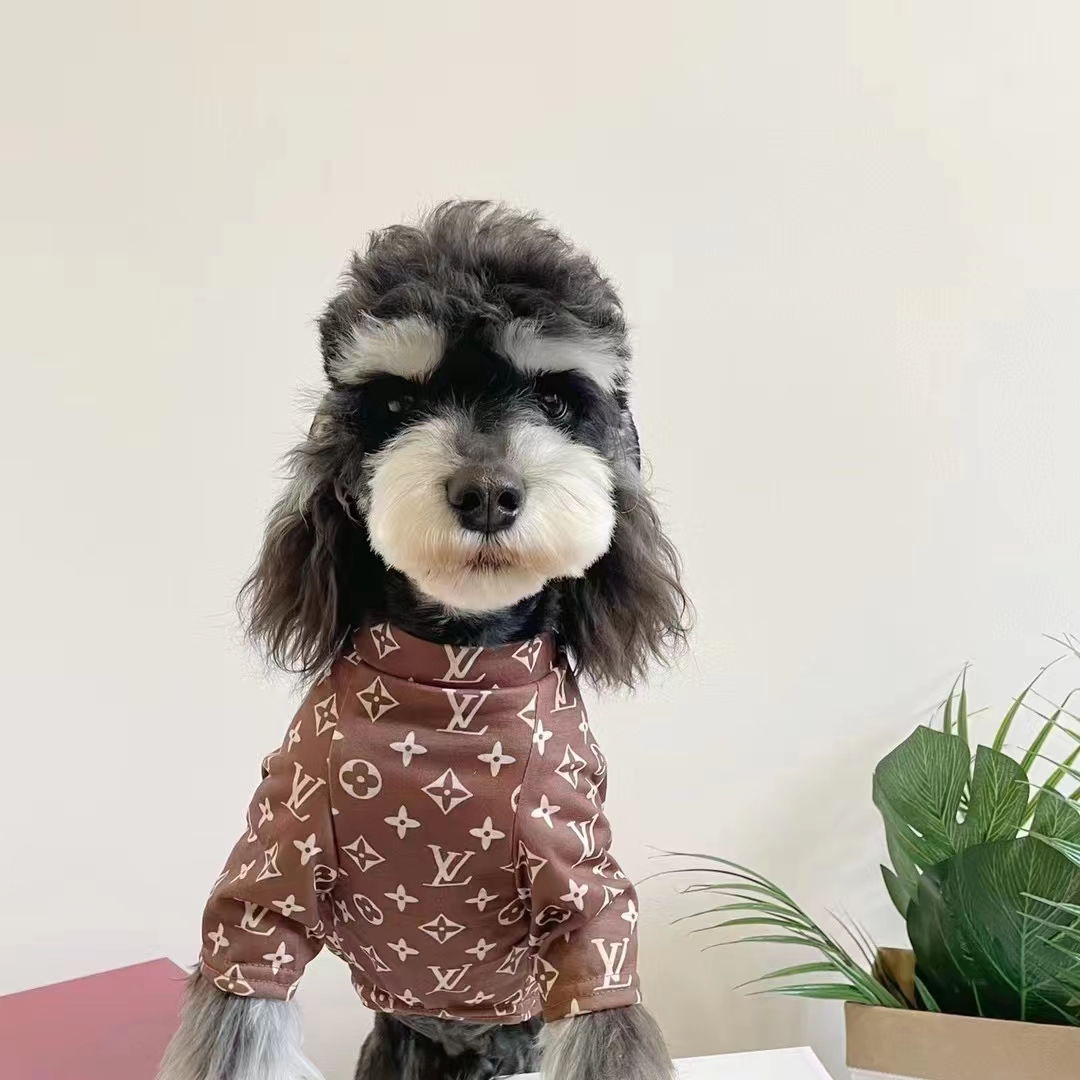 ルイヴィトン ペット服 犬のTシャツ ブランド ドッグウェア モノグラム