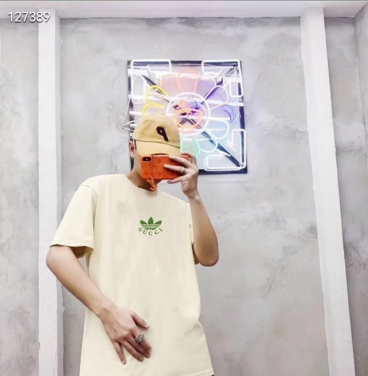 グッチ アディダス コラボ Tシャツ 半袖ｔシャツ ADIDAS X GUCCI T