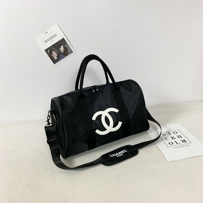 シャネル ボストンバッグ 大容量 ブランド CHANEL 旅行カバン ナイロン 