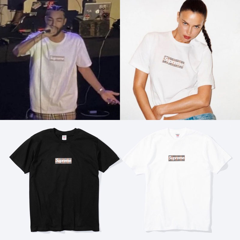 Supreme x Burberry 22SS Box Logo Tee ボックスロゴ Tシャツ 男女兼用