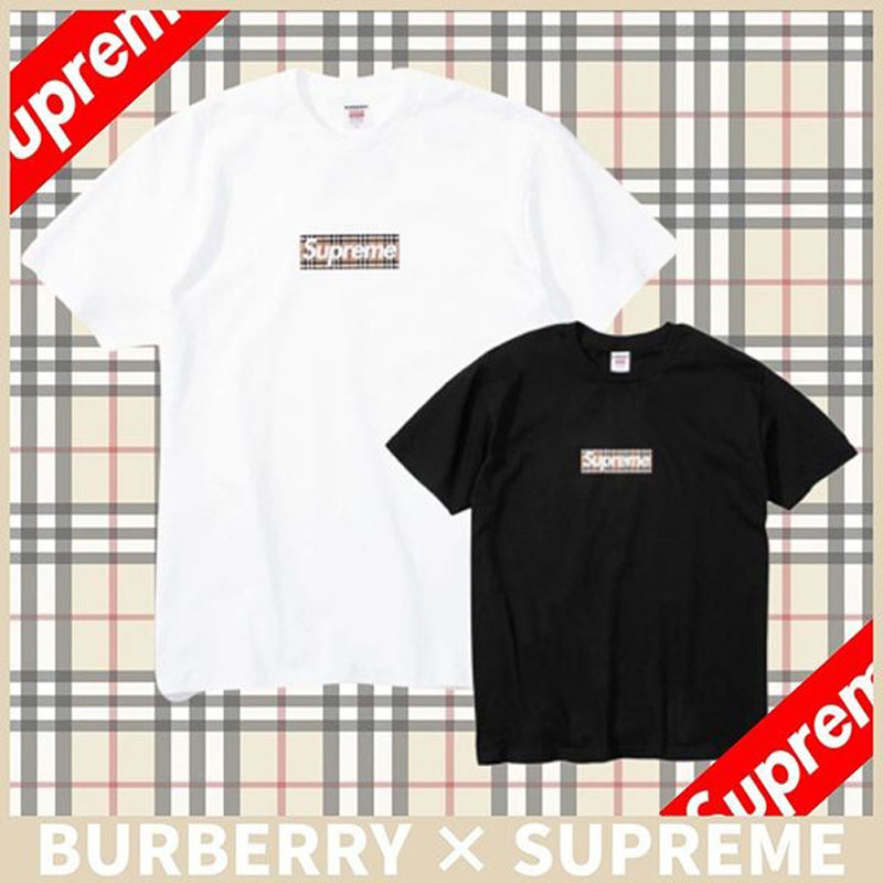 Supreme x Burberry 22SS Box Logo Tee ボックスロゴ Tシャツ 男女兼用 ...