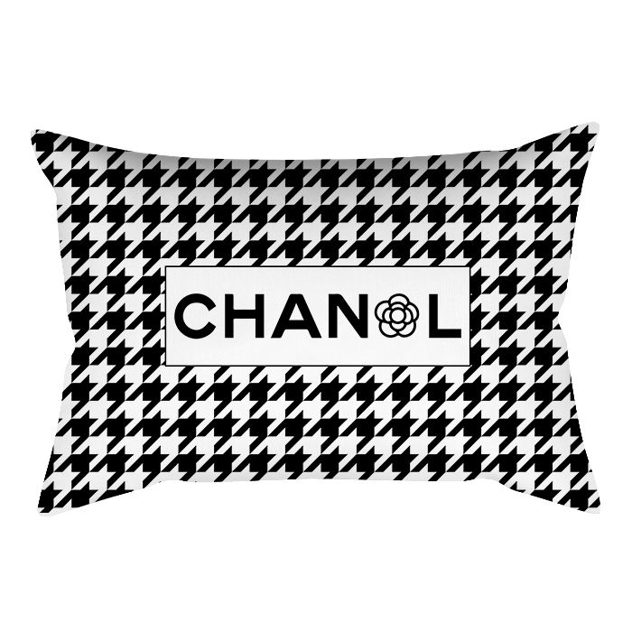 長方形 シャネル クッション カバー 腰当てクッション ソファ背当て