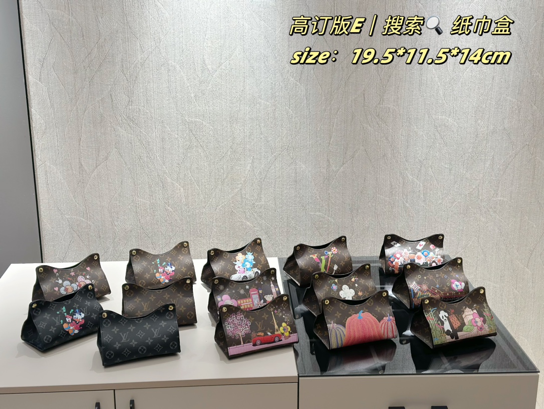 ルイヴィトン ティッシュケース レザー 高級 車用品 モノグラム LV