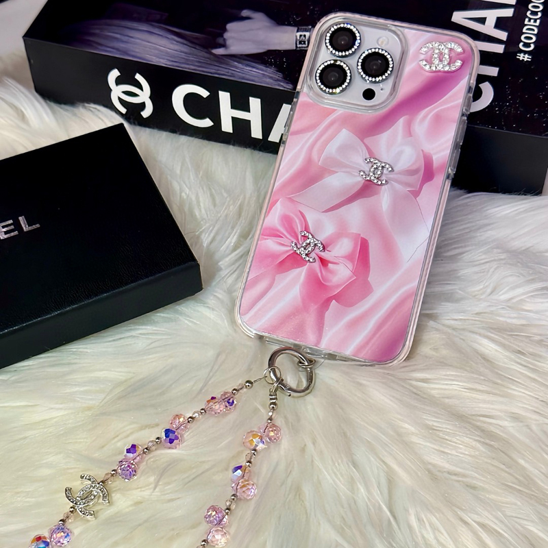 【ピンクが可愛い♡】CHANEL iPhone16Pro・ProMax ケース シャネル アイフォン17 ケース chanel iphoneケース チェーン